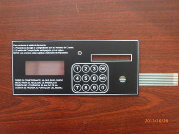 Embossed Rubber Keys Led Tactile Membrane Switch Keypad , Moisture Proof